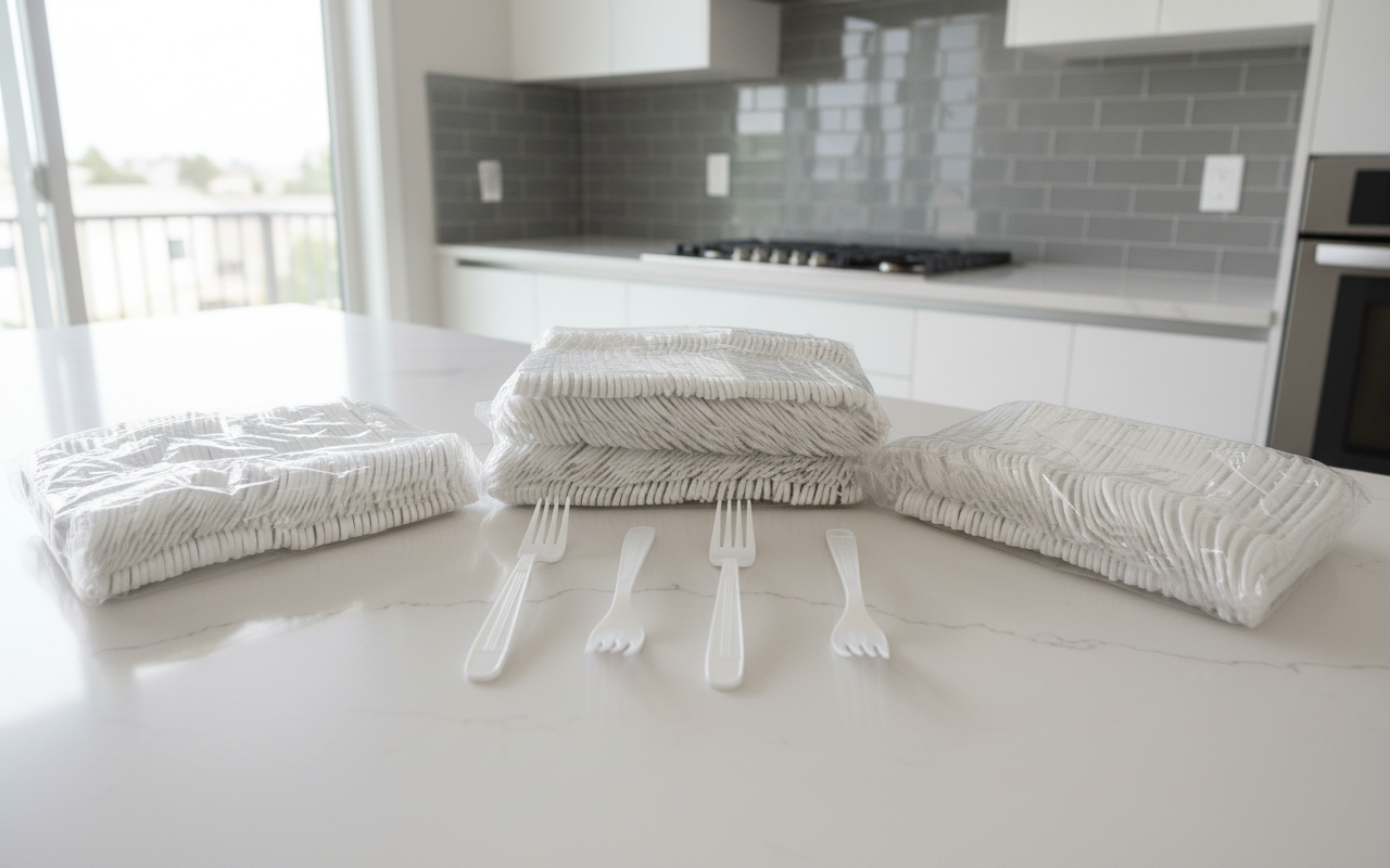 Royalty White X-Heavy Weight PP Fork, 10 Sleeves of 100 Forks (1000/cs)