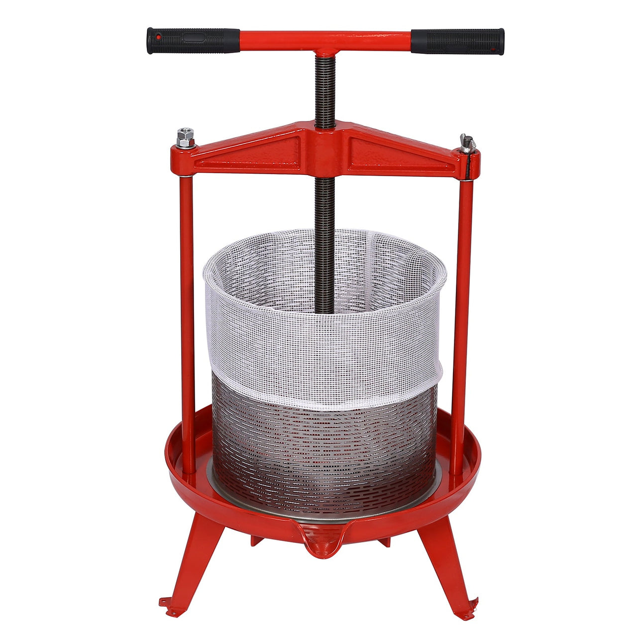 Fruit Wine Press and Crusher,100% Nature Apple&Grape&Berries Crusher Manual Juice Maker for Kitchen