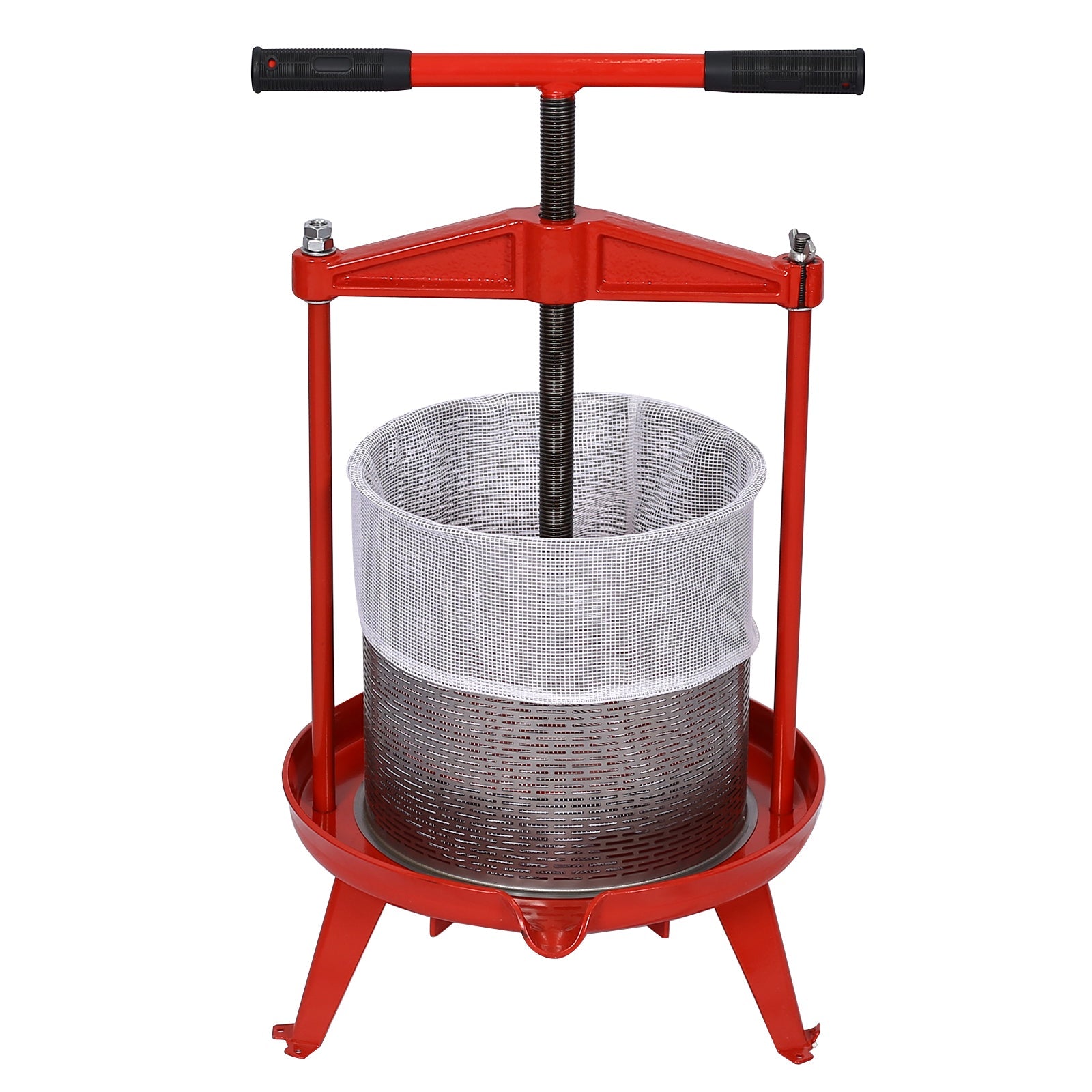 Fruit Wine Press and Crusher,100% Nature Apple&Grape&Berries Crusher Manual Juice Maker for Kitchen