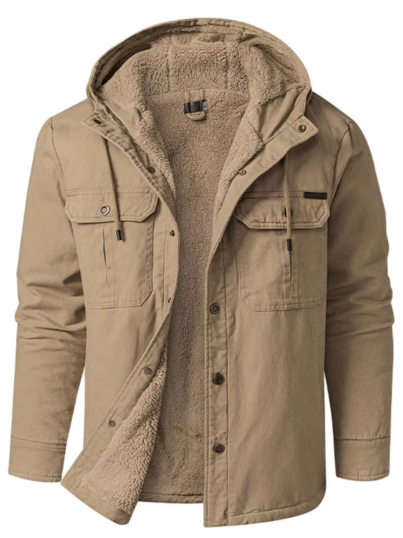Men's Sherpa Lined Hooded Jacket