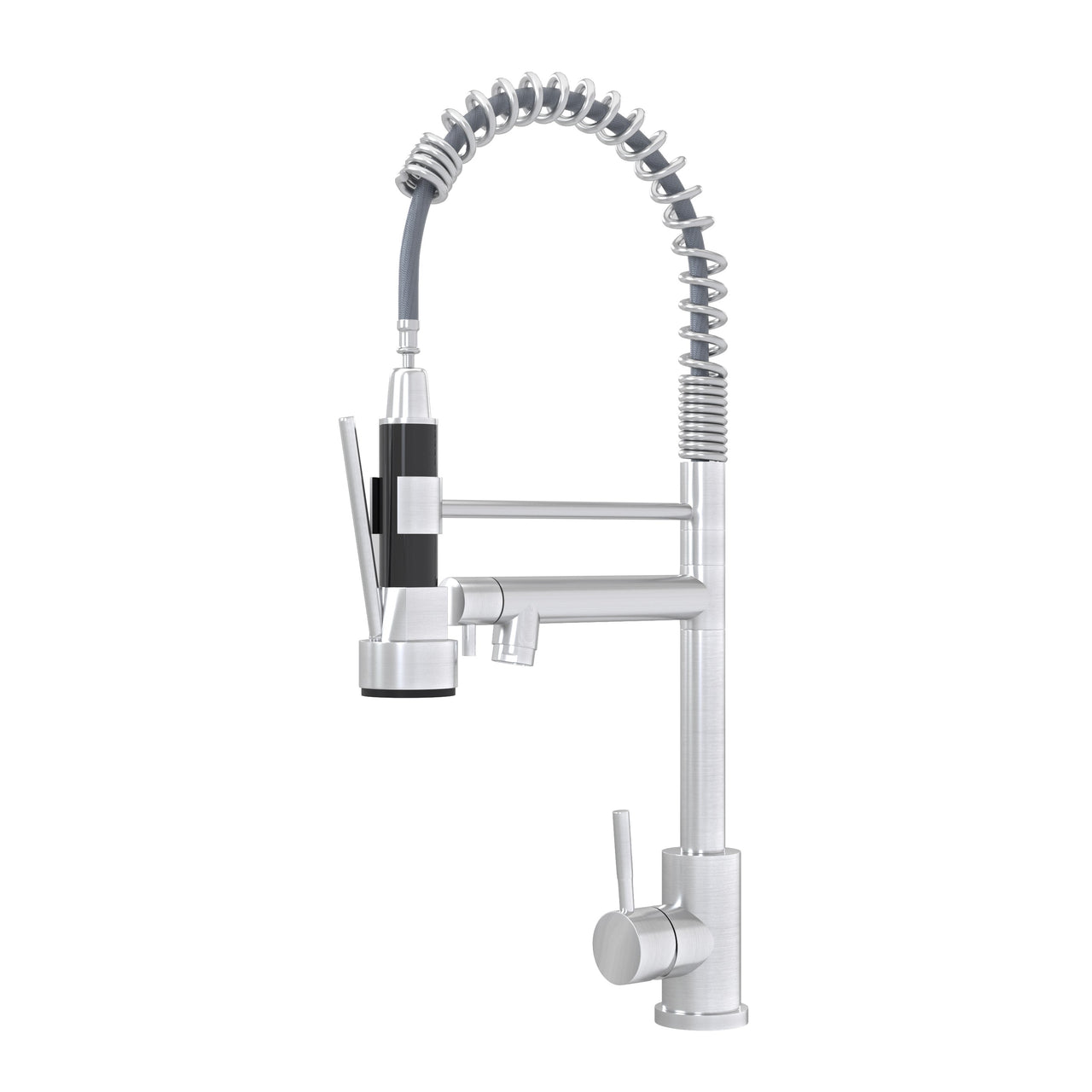 Bothwa Home CUPC Certified 19' Single Handle Kitchen Faucet ( Brushed Nickel Finish)