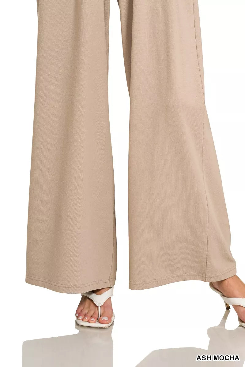 Zenana Tube Top Jumpsuit with Drawstring Waist