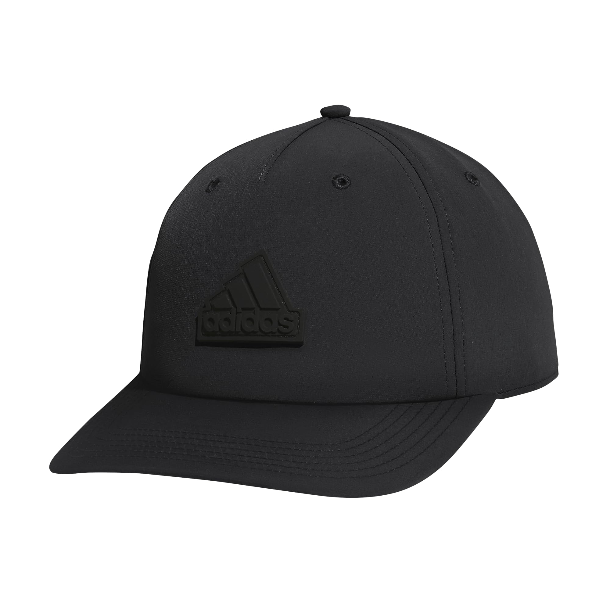 adidas Mens Sport 5-Panel High Crown Structured Snapback Adjustable Fit Cap Black/Grey