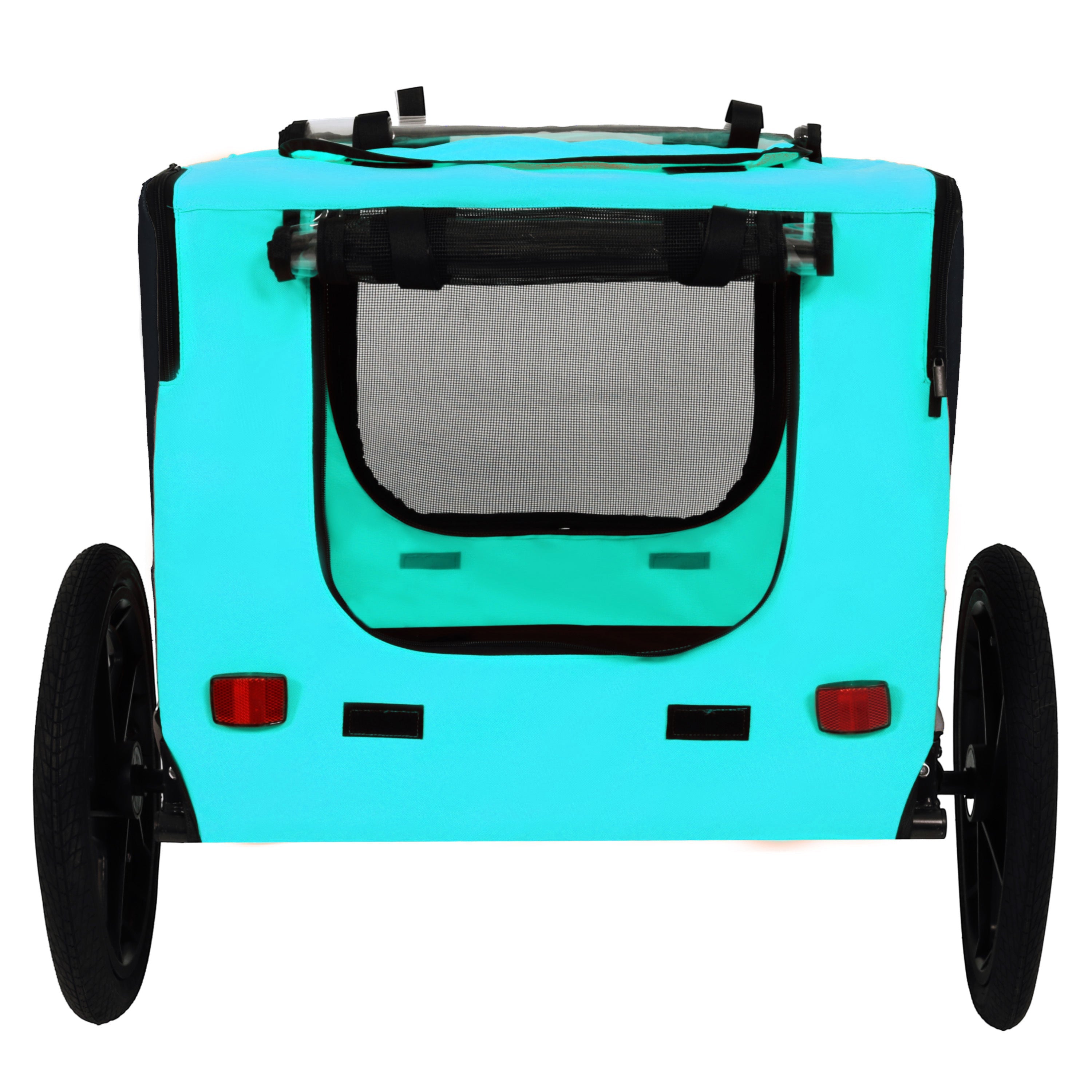 Pet Bike Trailer Dog Cart for Bicycle, Suitable for Small and Medium Pets, Easy Folding Cart Frame, Quick Release Wheel, Non-Slip Floor, Internal Leash