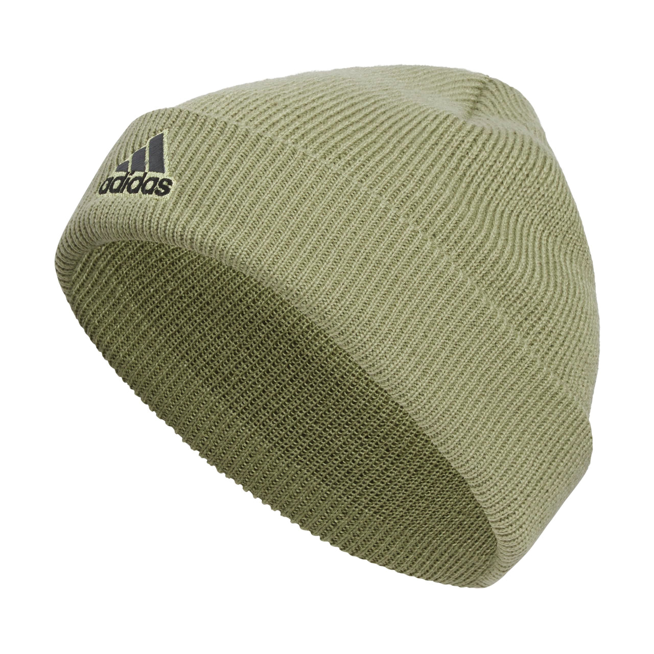 adidas Boys Team Issue Kids Beanie Cuffed Standard fit Acrylic Knit Cap/hat for Winter Tent Green/Grey Five/Black One Size