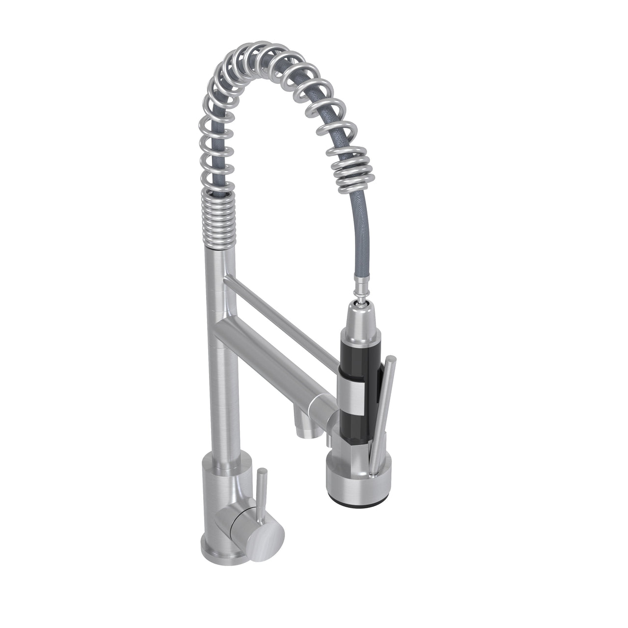 Bothwa Home CUPC Certified 19' Single Handle Kitchen Faucet ( Brushed Nickel Finish)