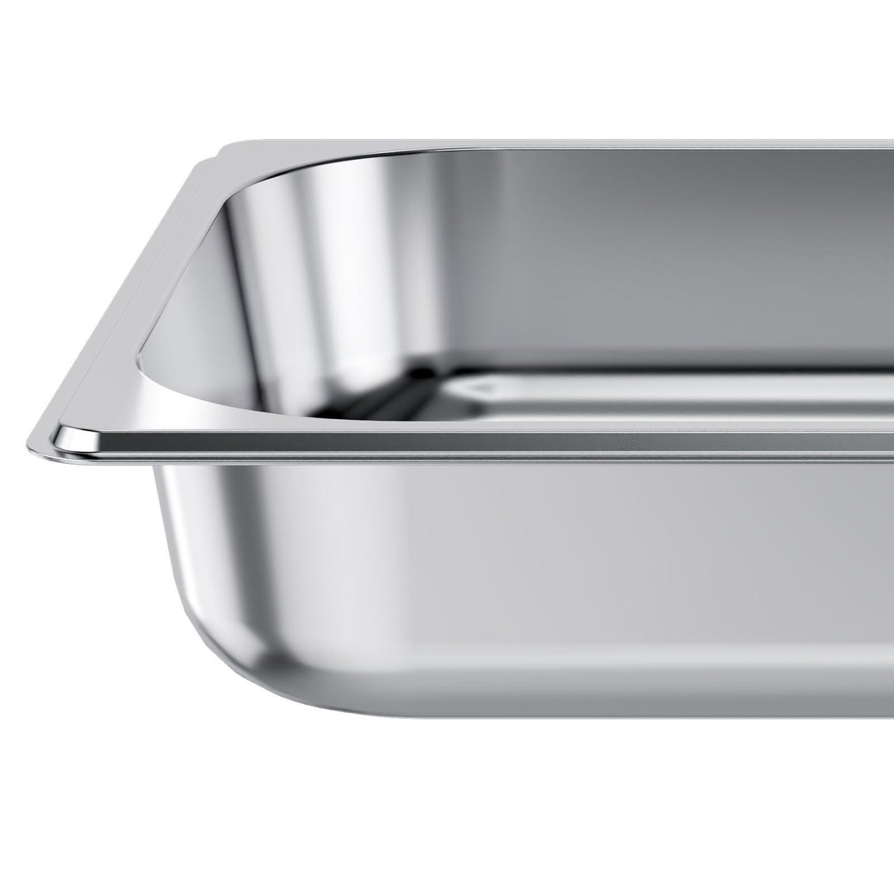 4 Pack Stainless Steam Hotel Pan, 1/2 Size Table Steam Pan, 2.5 Inch Deep Anti Jam Restaurant Supplies Reusable Rustproof Catering Storage for Home, Party, Restaurant, Hotel, Buffet