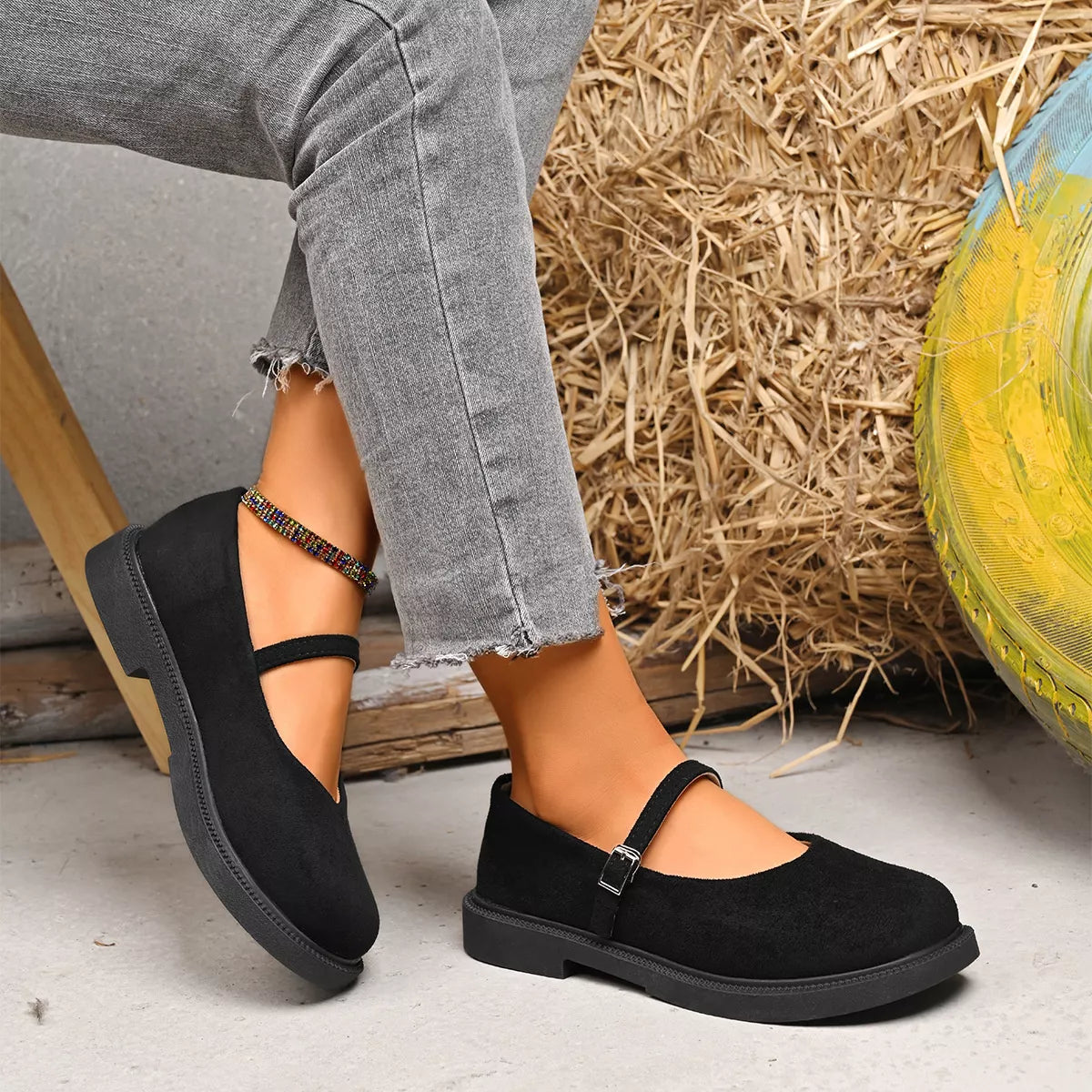 Round Toe Slip-Ons