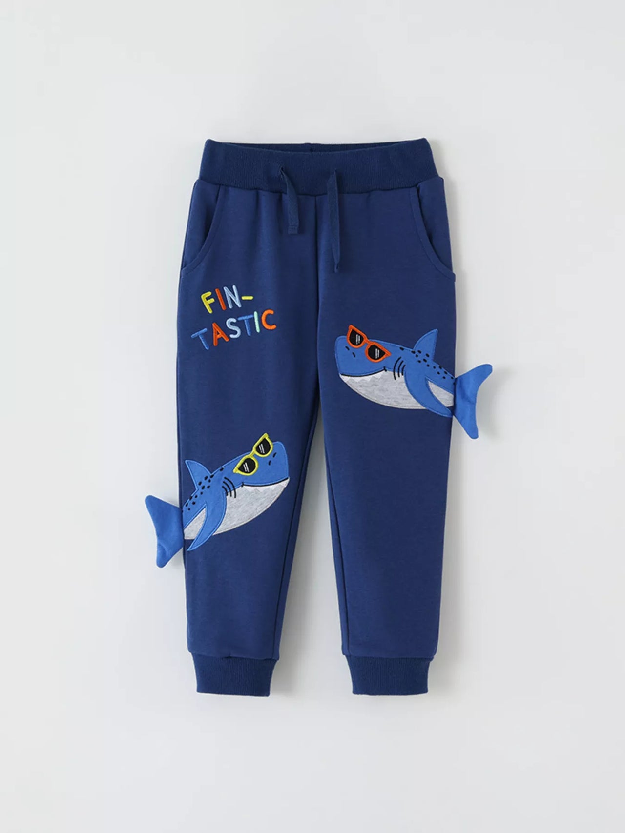 Children's Shark Applique Joggers