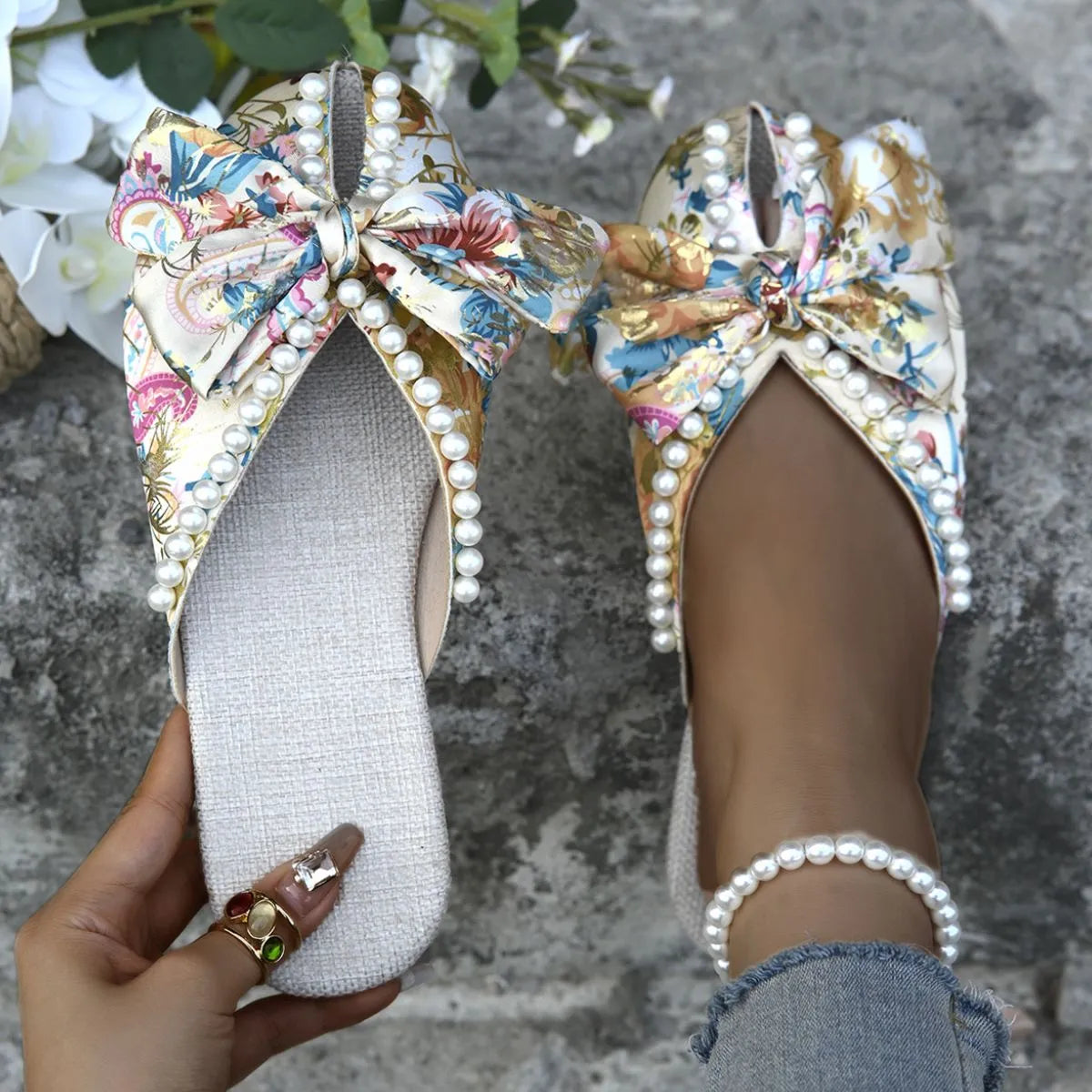 Round Toe Flats Sandals