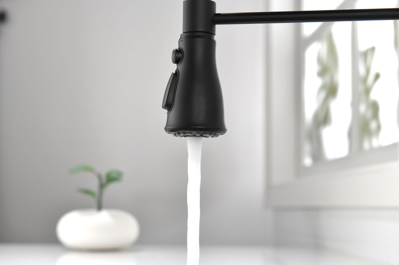 Kitchen Faucets Single Handle Pull Down Sprayer Spring Kitchen Sink Faucet