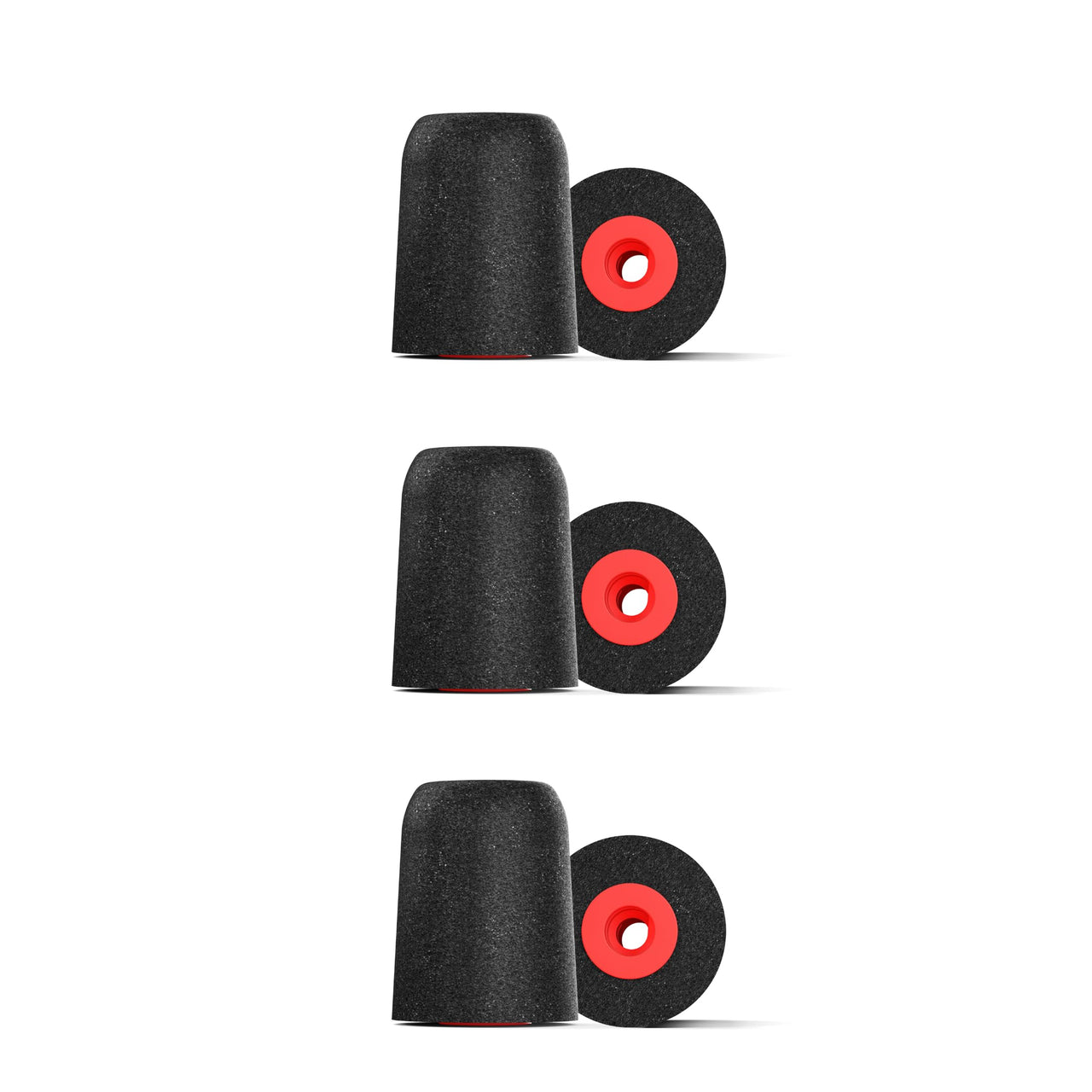 Comply Foam Ear Tips Designed for NuForce ISOtunes PRO Q-Jays Etymotic Research Westone & Shure Medium 3 Pairs Black - Memory Foam Earbud Tips Earbud Replacement Tips Made in the USA