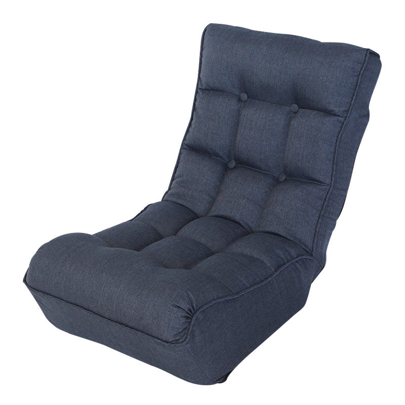 Single sofa reclining chair Japanese chair lazy sofa tatami balcony reclining chair leisure sofa adjustable chair,Navy