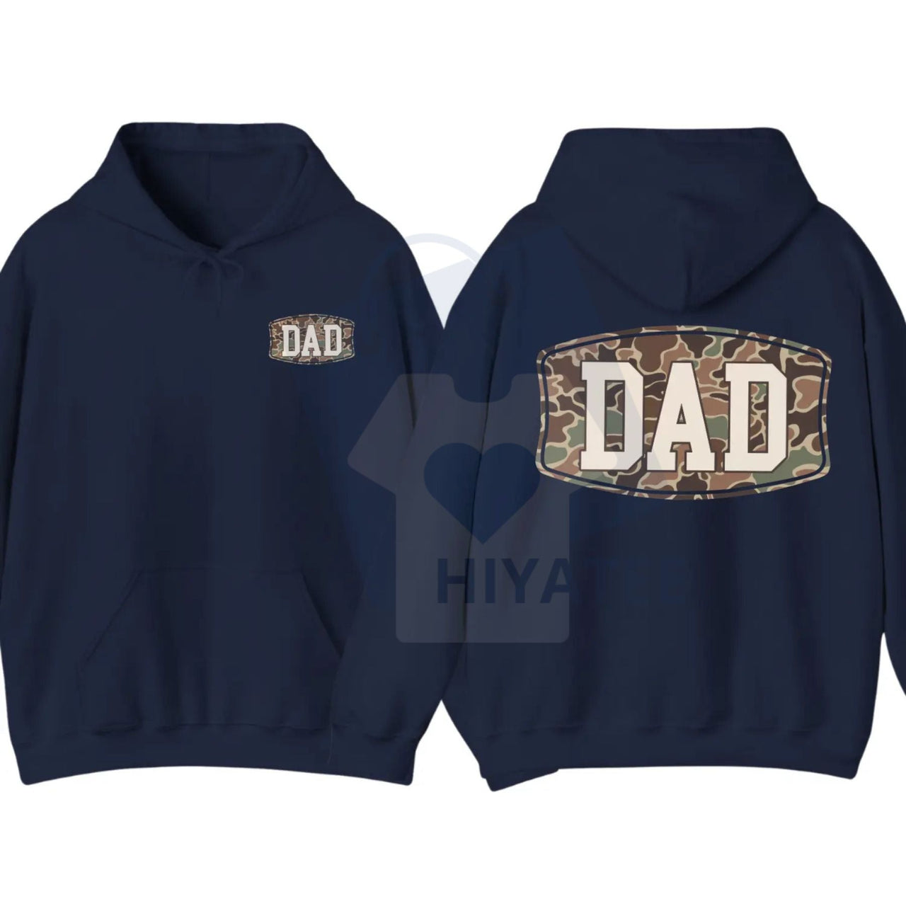 Camo Dad 2-Sided Hoodie – Funny Camouflage Graphic Pullover