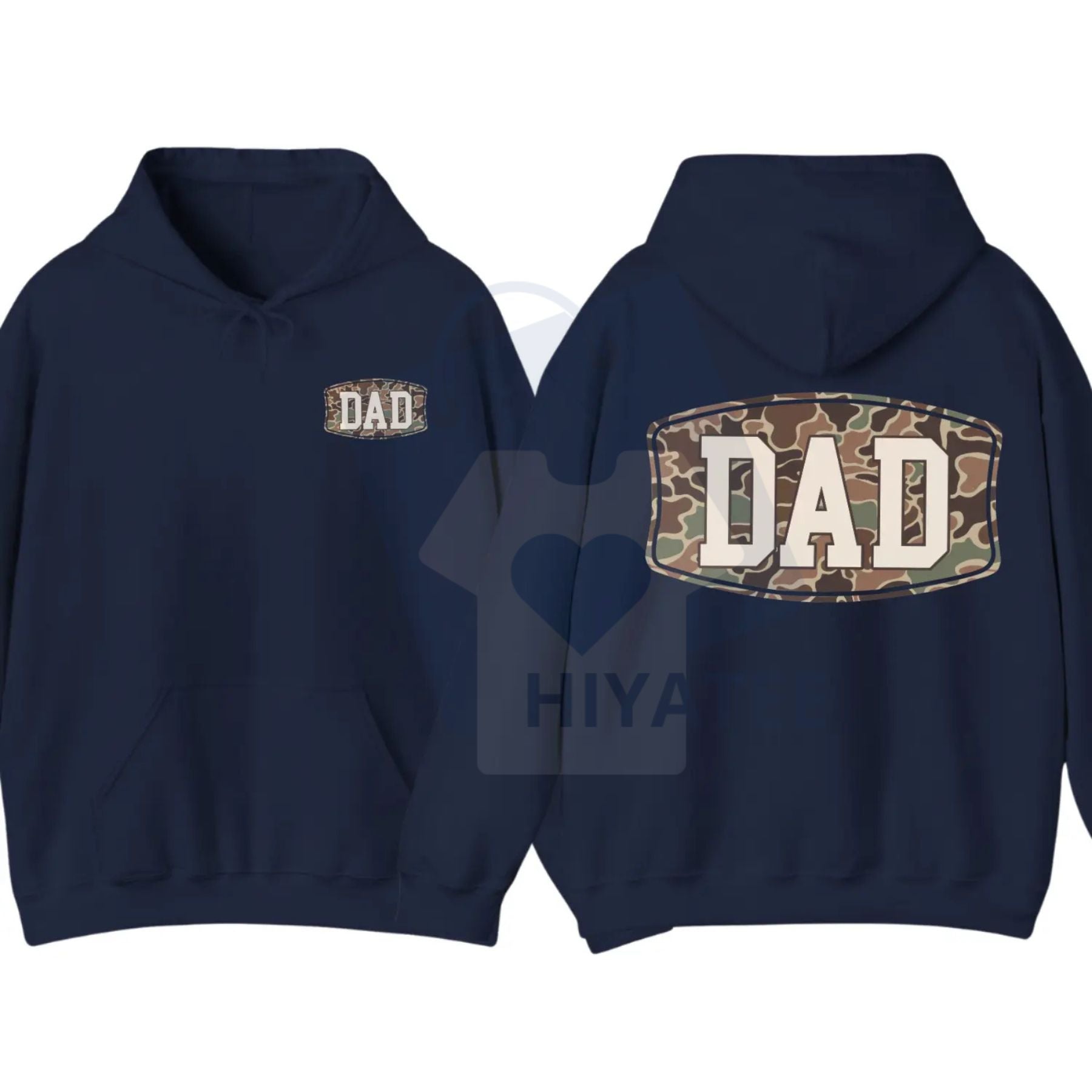 Camo Dad 2-Sided Hoodie – Funny Camouflage Graphic Pullover