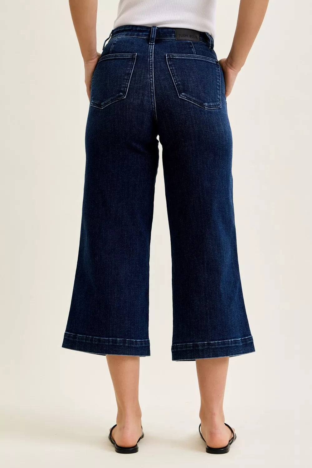 Judy Blue High Waist Ankle Wide Jeans
