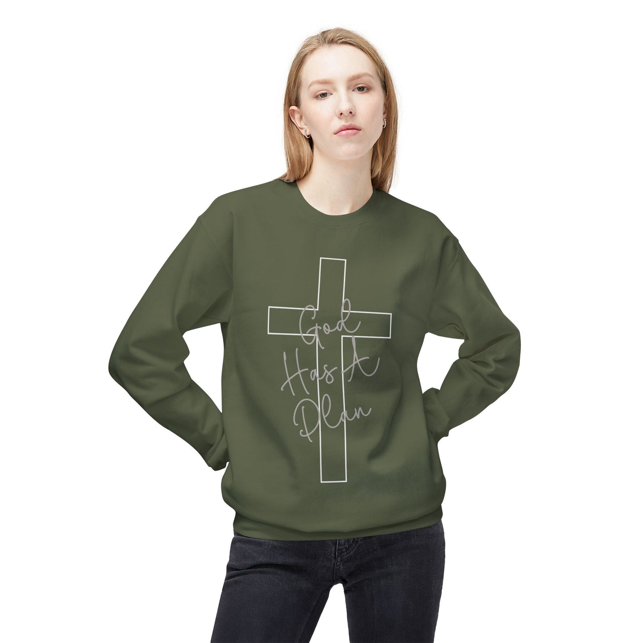 God Has a Plan Crewneck Sweatshirt – Jeremiah 29:11 Christian Pullover