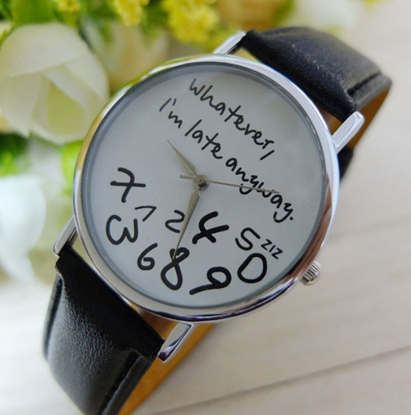 Fashion Casual Geneva Women's  Watch Leather Belt