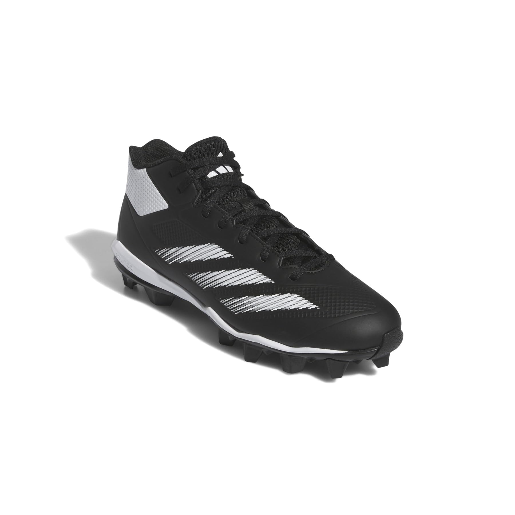 adidas Mens Adizero Impact Molded Baseball Sneaker Black/White/Black 9.5
