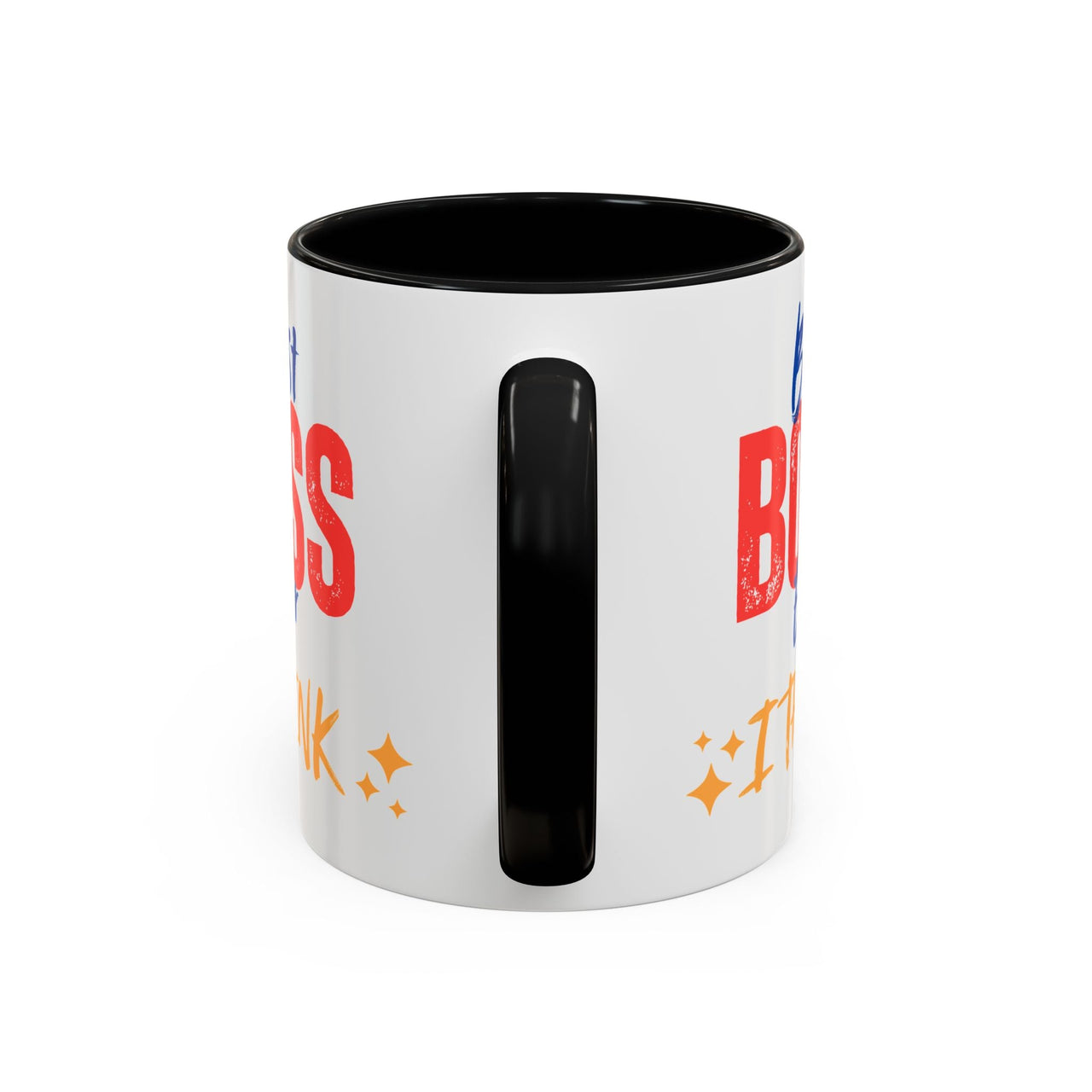 Best Boss Ever Accent Coffee Mug - Perfect Gift for Boss's Day, Office Decor, Motivational Drinkware, Fun Coffee Cup