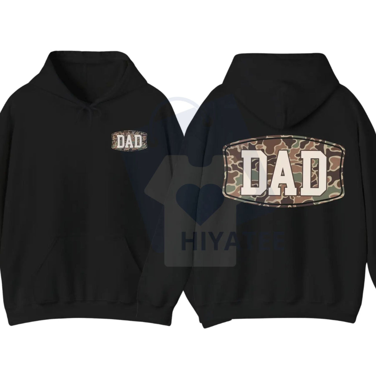 Camo Dad 2-Sided Hoodie – Funny Camouflage Graphic Pullover