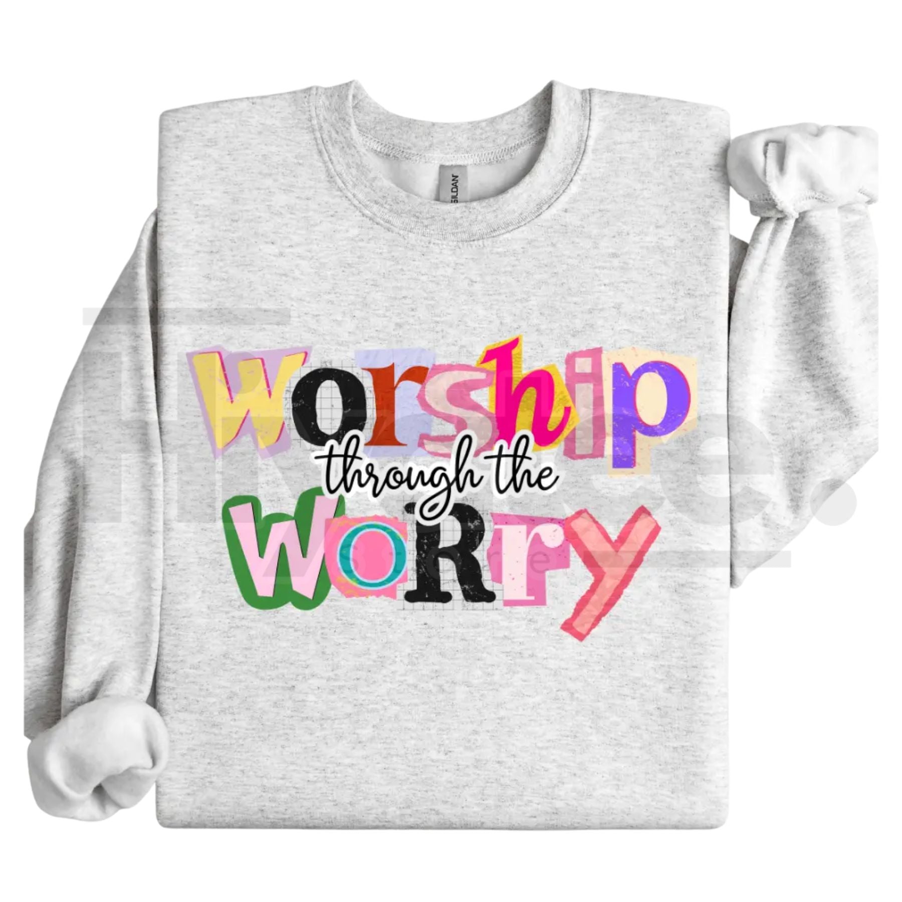 Preppy Girl Collage Y2K Retro Crewneck