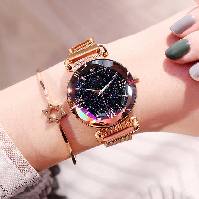 Star watch steel belt watch ladies casual watch (See size chart where applicable)