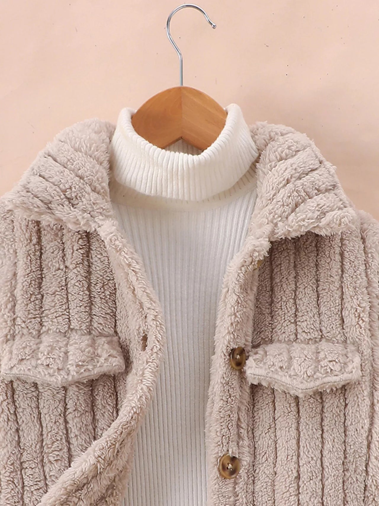 Children's Cozy Fleece Button-Down Jacket