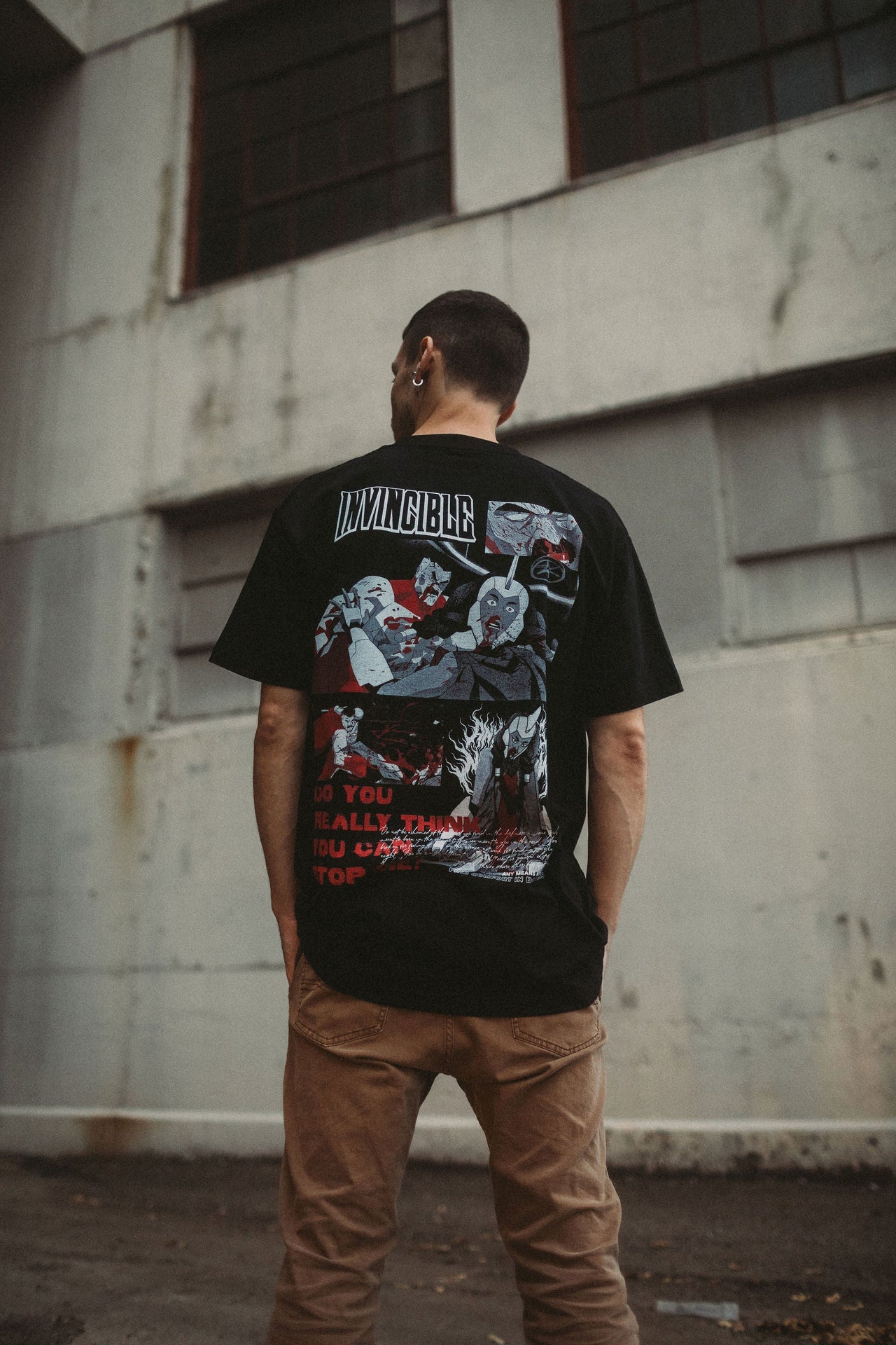 Neck Snap T-Shirt