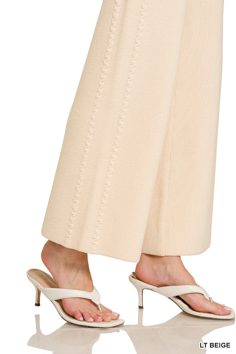 Zenana Viscose Sweater Pants