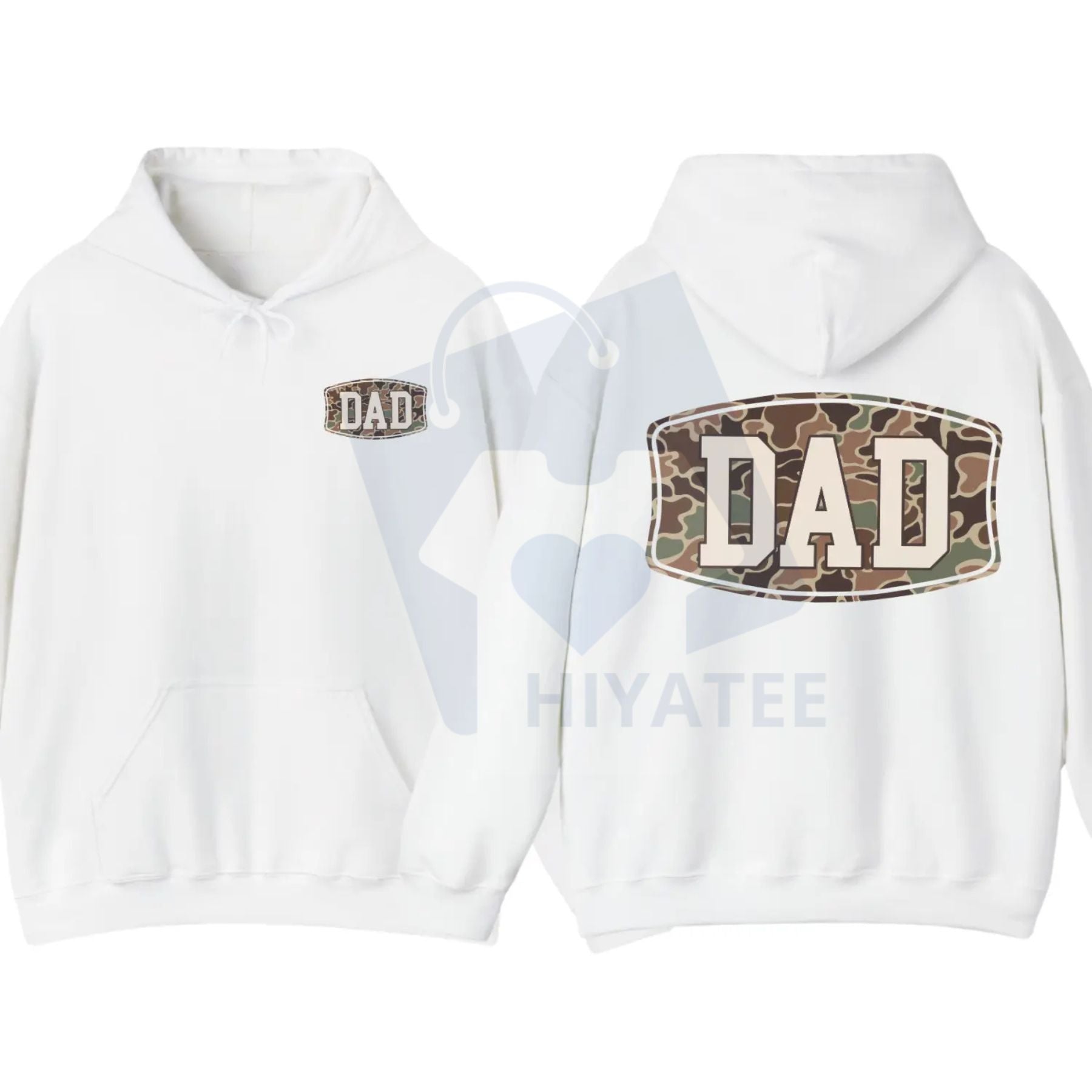 Camo Dad 2-Sided Hoodie – Funny Camouflage Graphic Pullover