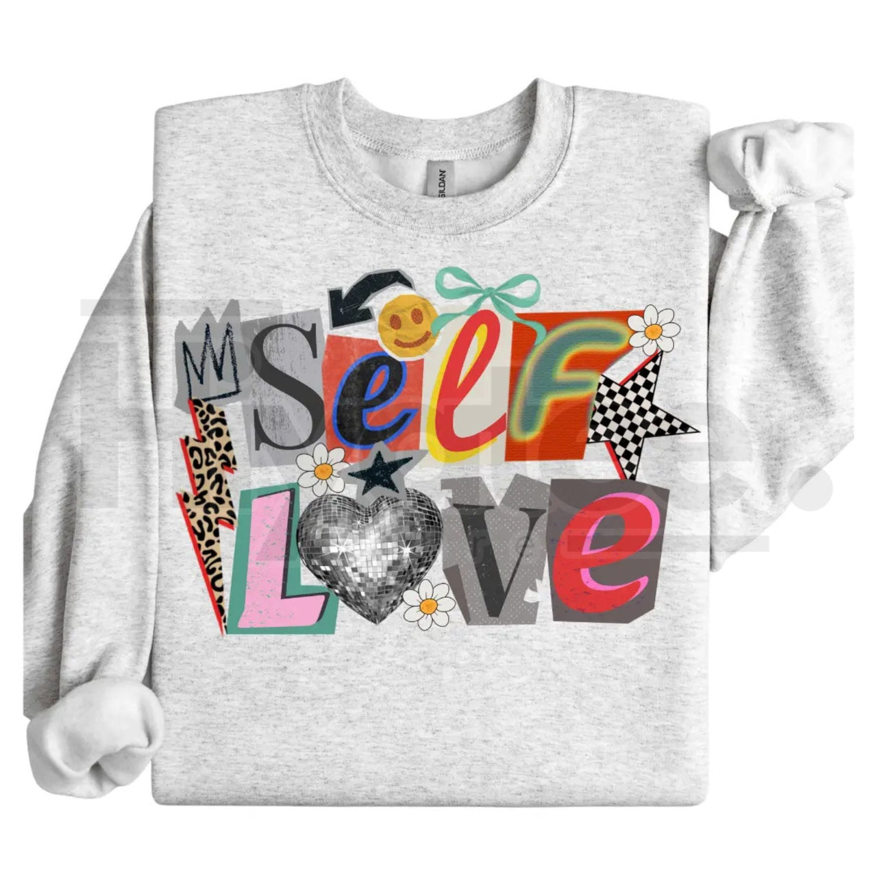 Preppy Girl Collage Y2K Retro Crewneck