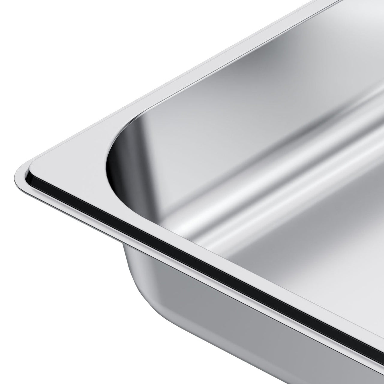 4 Pack Stainless Steam Hotel Pan, 1/2 Size Table Steam Pan, 2.5 Inch Deep Anti Jam Restaurant Supplies Reusable Rustproof Catering Storage for Home, Party, Restaurant, Hotel, Buffet