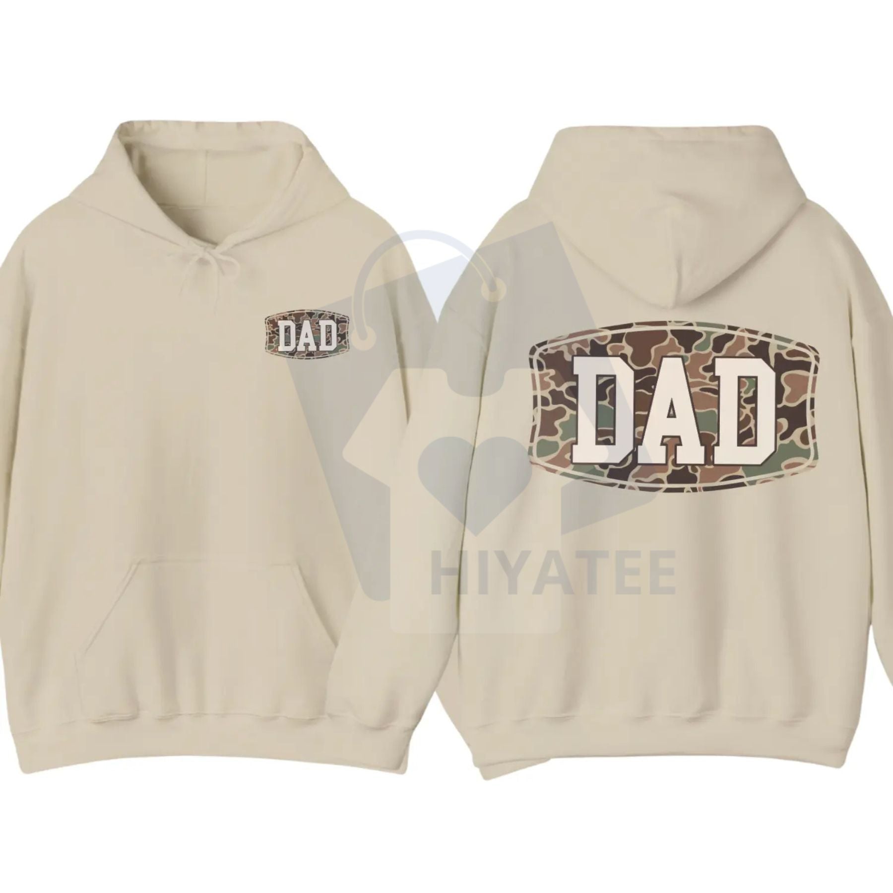 Camo Dad 2-Sided Hoodie – Funny Camouflage Graphic Pullover