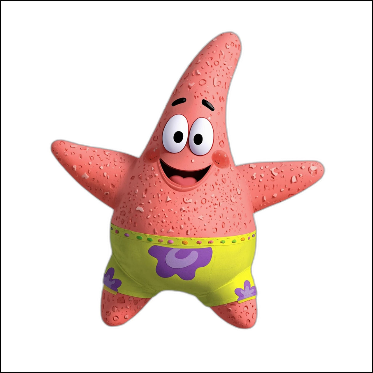 Acrylic Ornament, Patrick Star Christmas Tree Decoration, SpongeBob SquarePants Holiday Gift, Custom Character Decor, Cartoon Ornament,