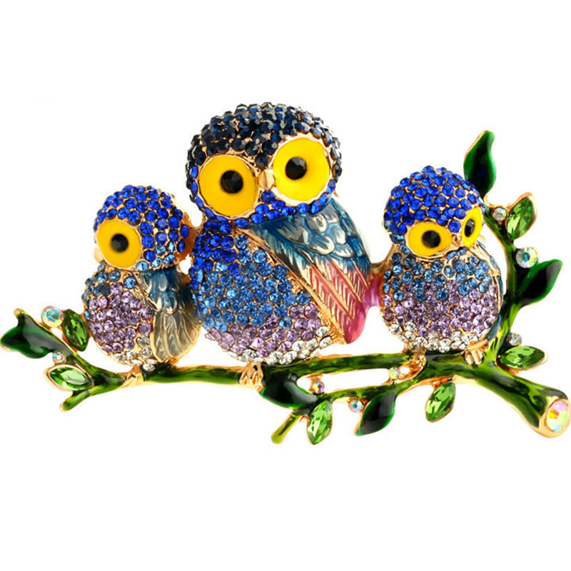 Cute Owl Shaped Fashion Brooch