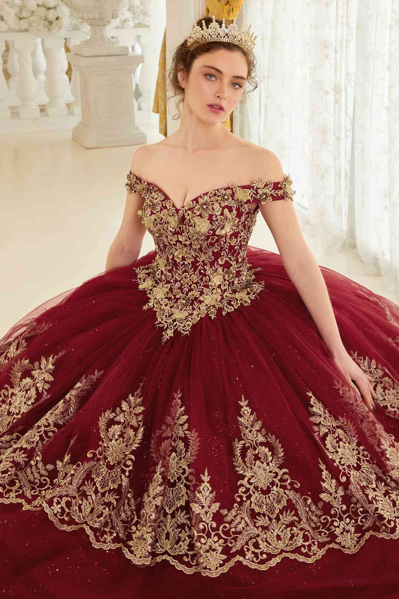 Ladivine 15705 Princess A-Line Off the Shoulder Ball Quinceanera Dress