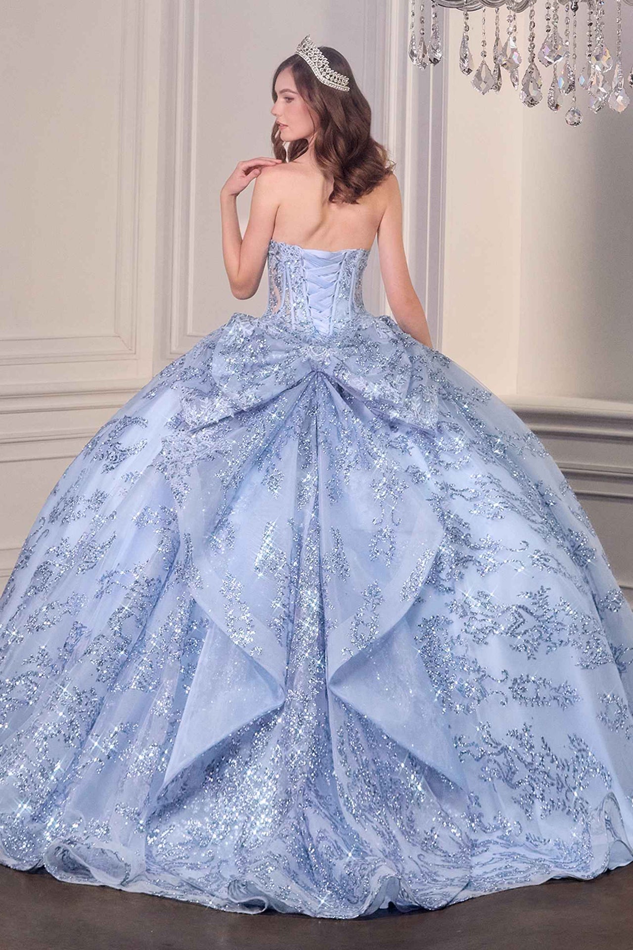 Ladivine 15732 Fairytale Strapless Sweetheart Cinderella Quinceanera Ball Gown