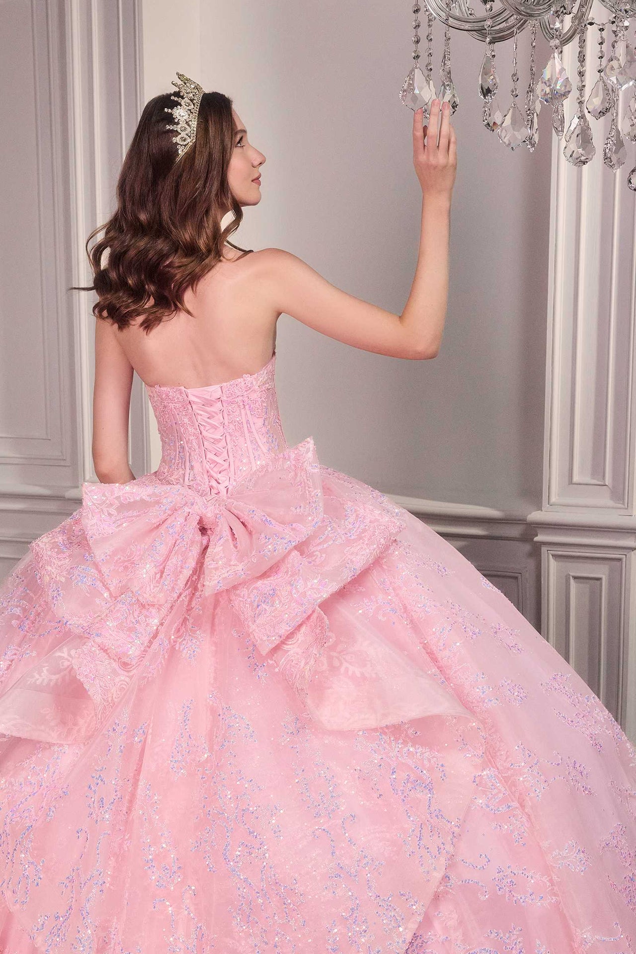Ladivine 15732 Fairytale Strapless Sweetheart Cinderella Quinceanera Ball Gown