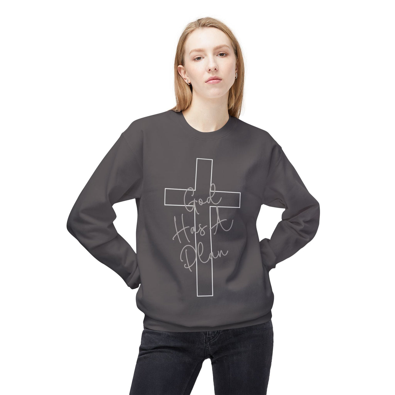 God Has a Plan Crewneck Sweatshirt – Jeremiah 29:11 Christian Pullover