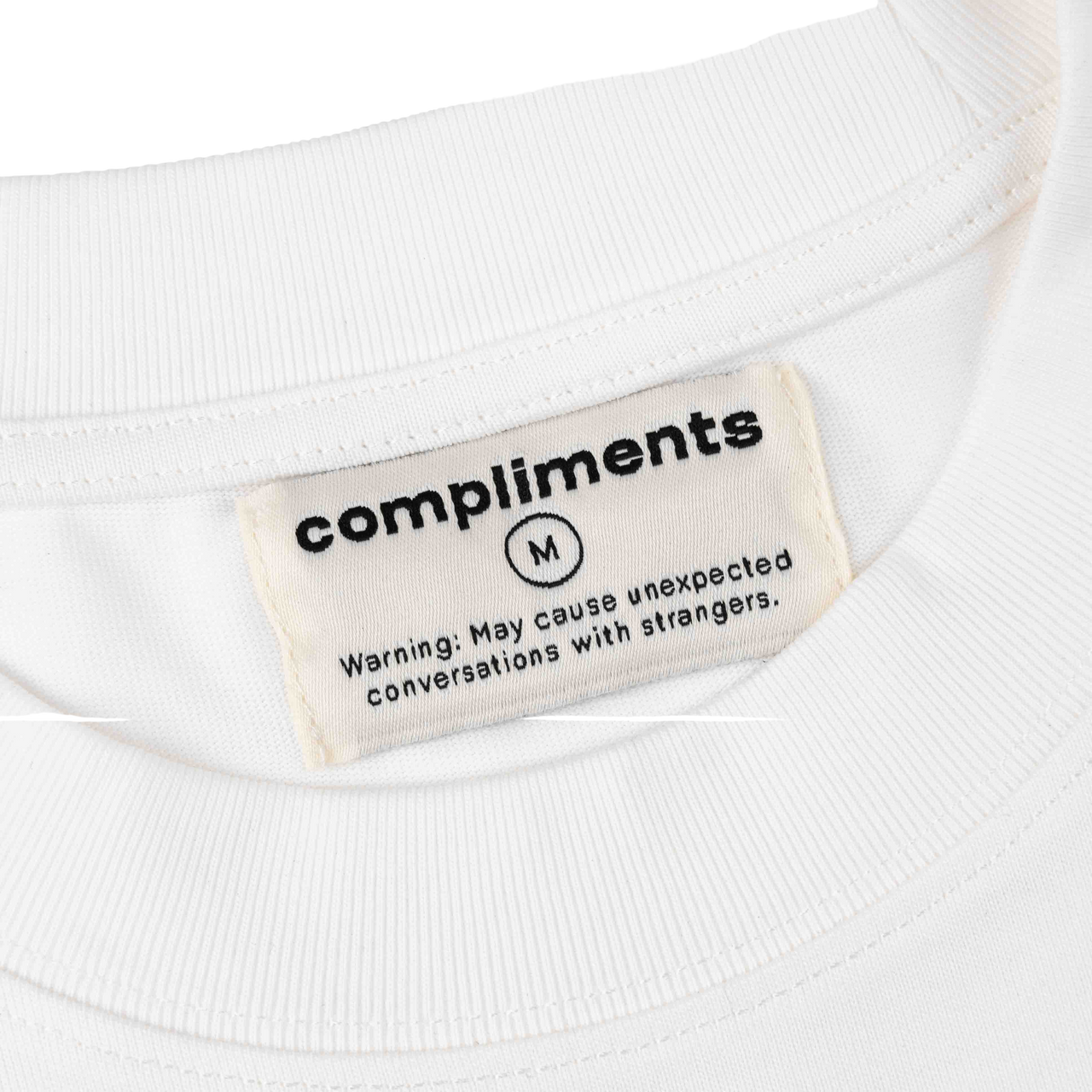 Compliments No One Complimented White Vintage Shirt