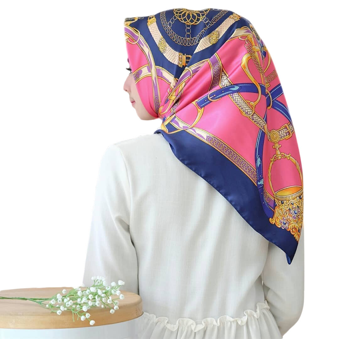 Fashion Simulation Silk Scarf Activity Gift Scarf (See size chart where applicable)