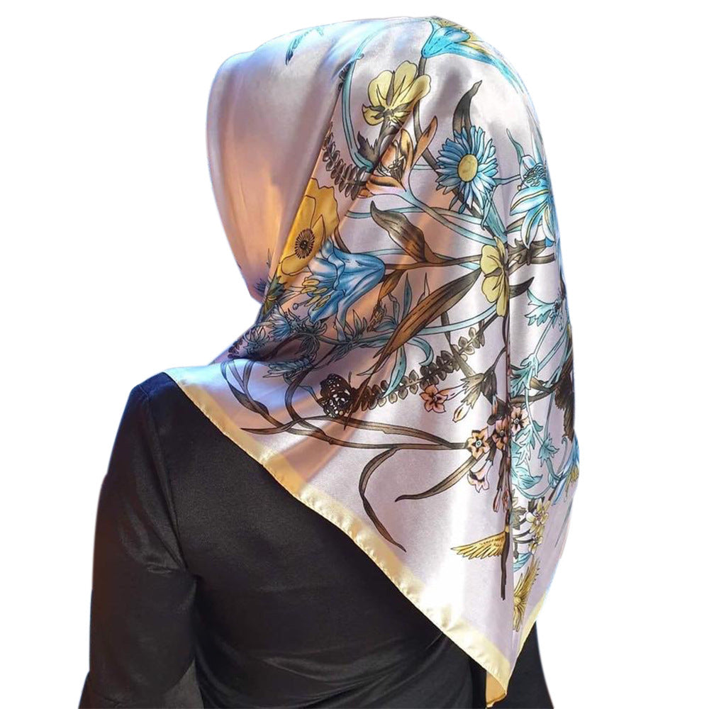 Fashion Simulation Silk Scarf Activity Gift Scarf (See size chart where applicable)