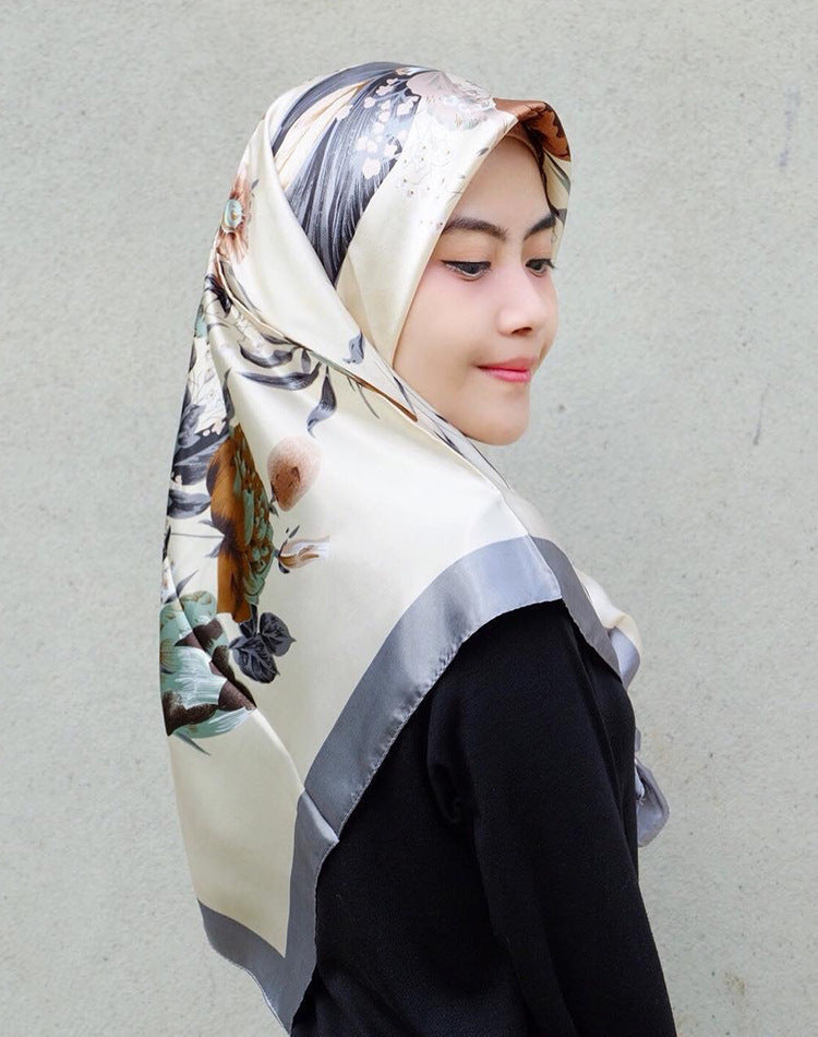 Fashion Simulation Silk Scarf Activity Gift Scarf (See size chart where applicable)