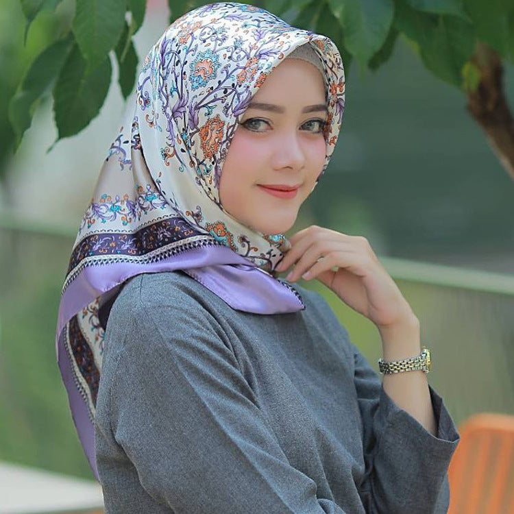 Fashion Simulation Silk Scarf Activity Gift Scarf (See size chart where applicable)