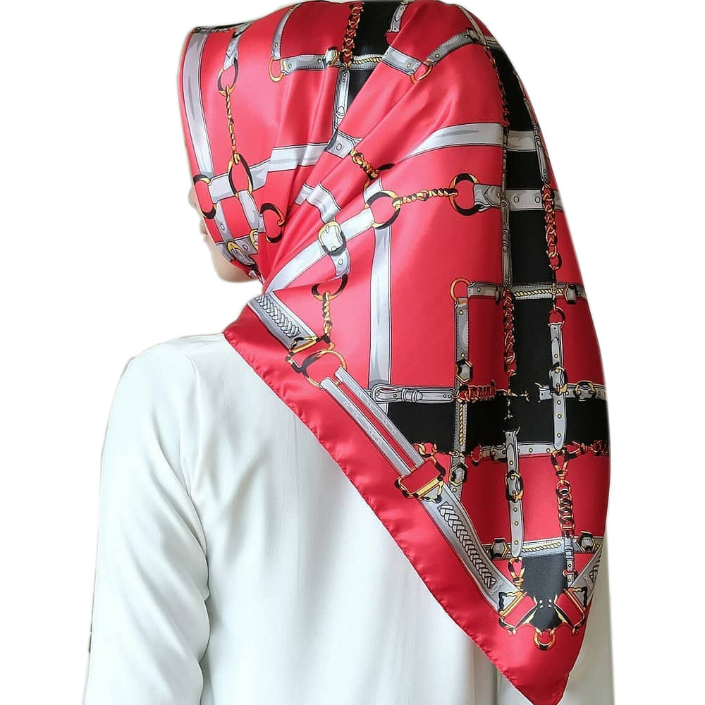 Fashion Simulation Silk Scarf Activity Gift Scarf (See size chart where applicable)