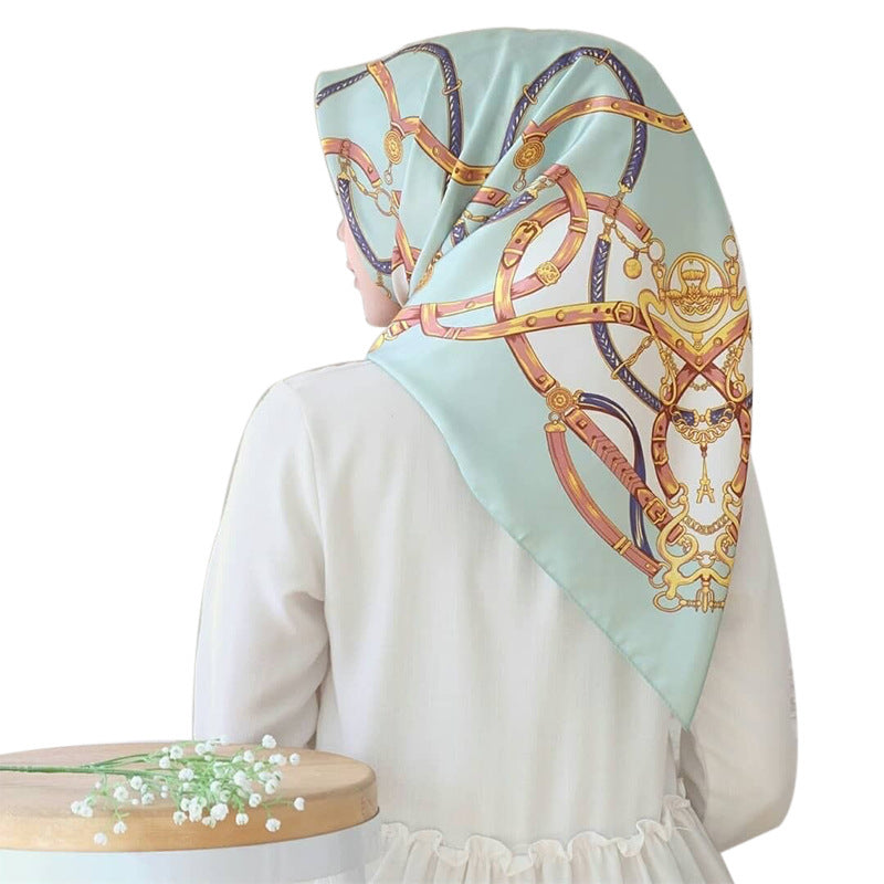 Fashion Simulation Silk Scarf Activity Gift Scarf (See size chart where applicable)