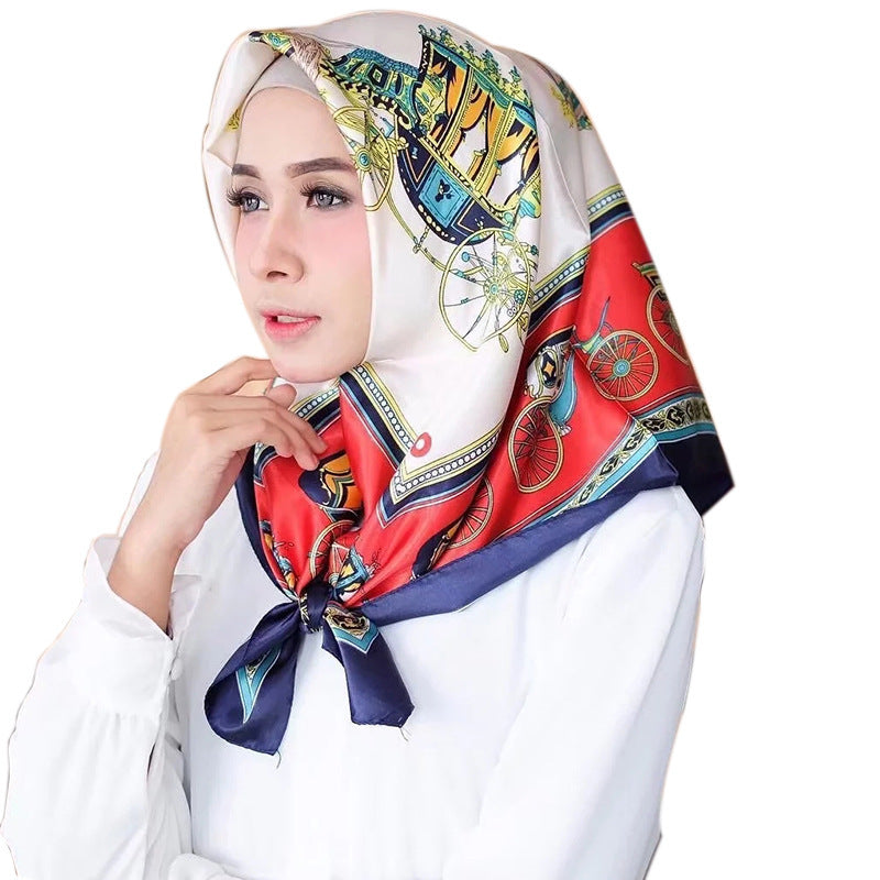 Fashion Simulation Silk Scarf Activity Gift Scarf (See size chart where applicable)