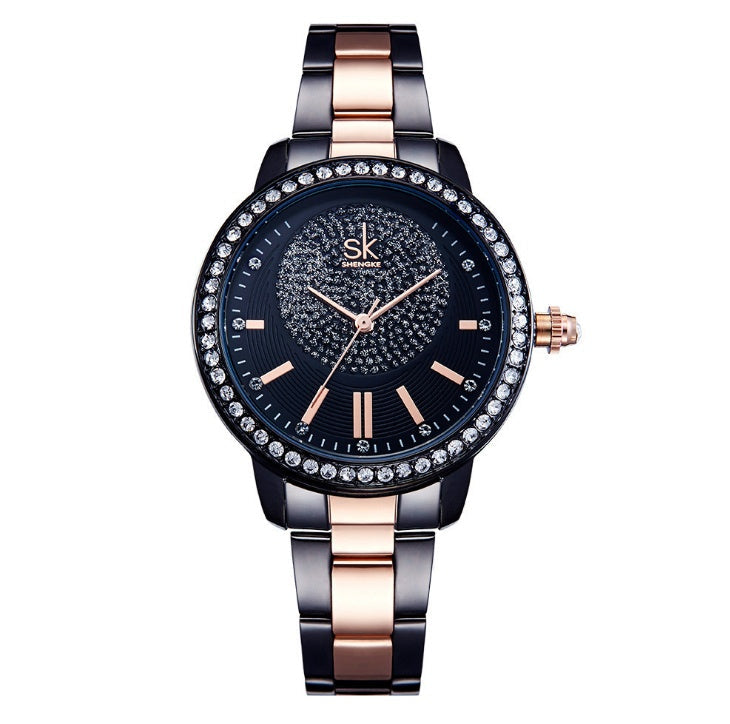 Women Watch New Quartz Top Brand Luxury Fashion Crystal Wristwatches Ladies Gift Relogio Feminino