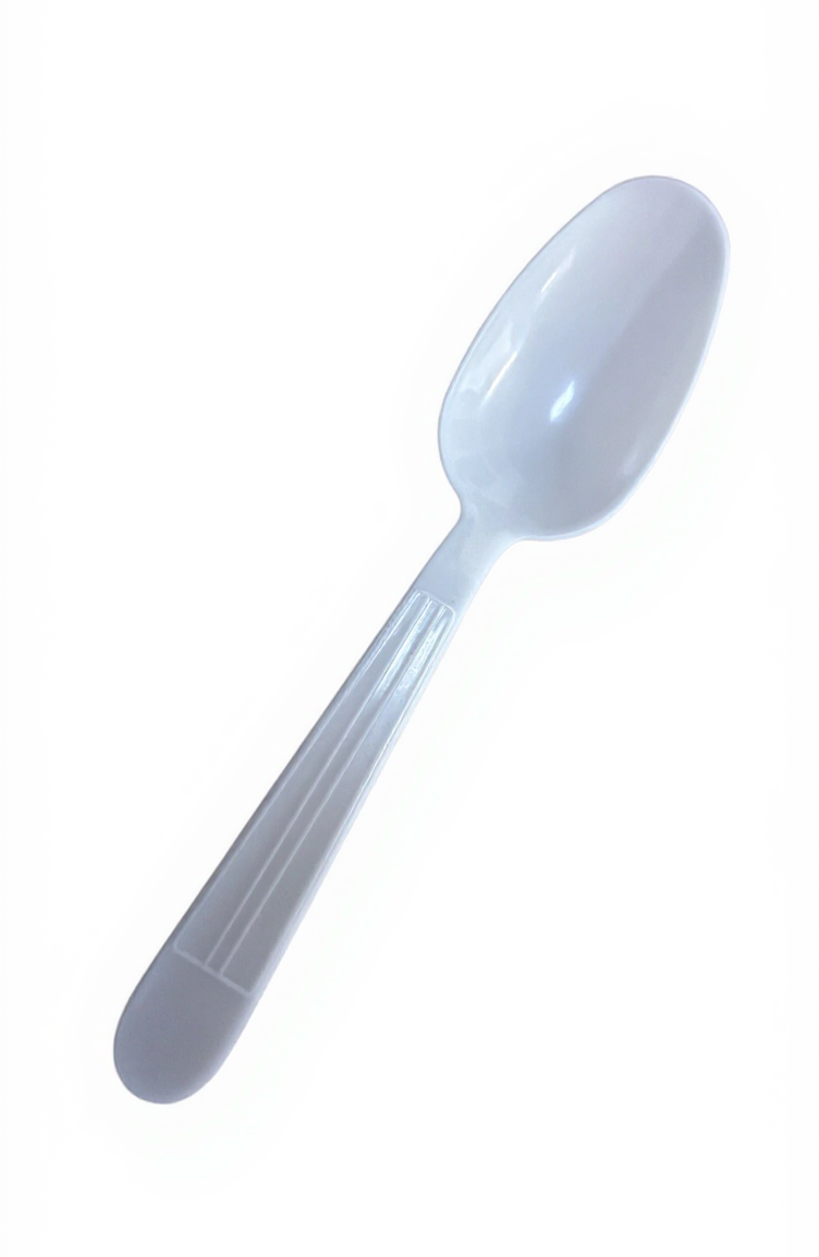 Royalty White X-Heavy Weight PP Tea Spoon, 10 Sleeves of 100 Tea Spoons (1000/cs)